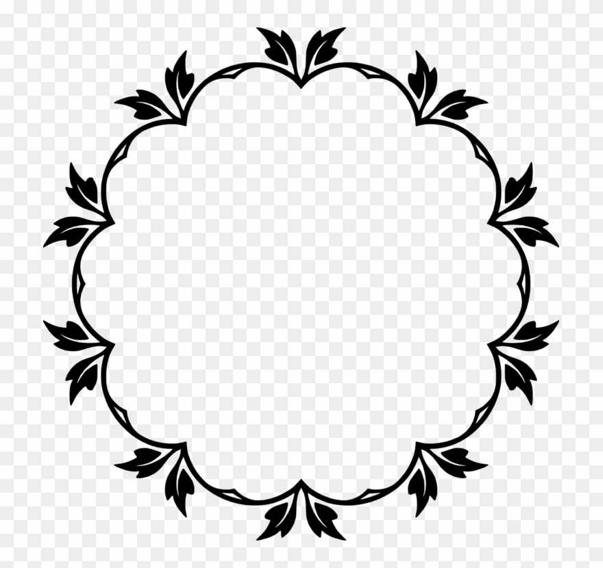 Floral Design Picture Frames Monochrome Furniture - Flower Designs Png Clipart