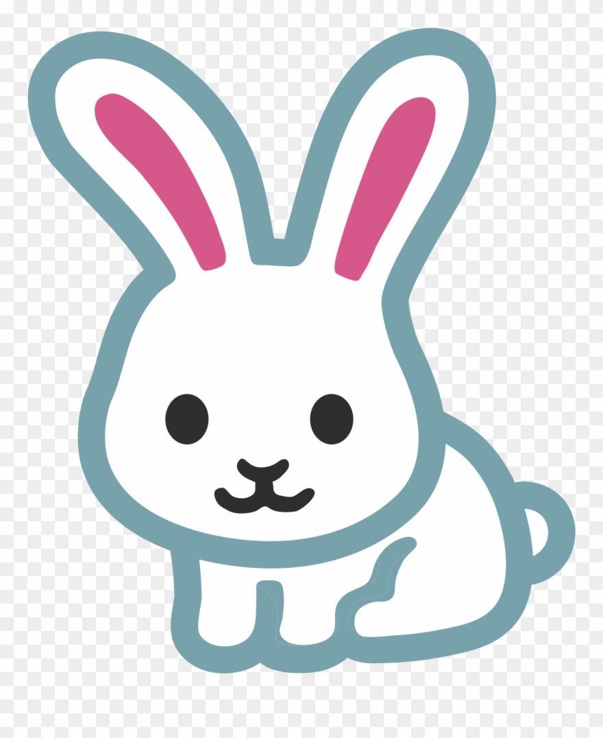 Clip Art Download Samsung Galaxy S Rabbit Sticker Computer - Conejito Emoji - Png Download