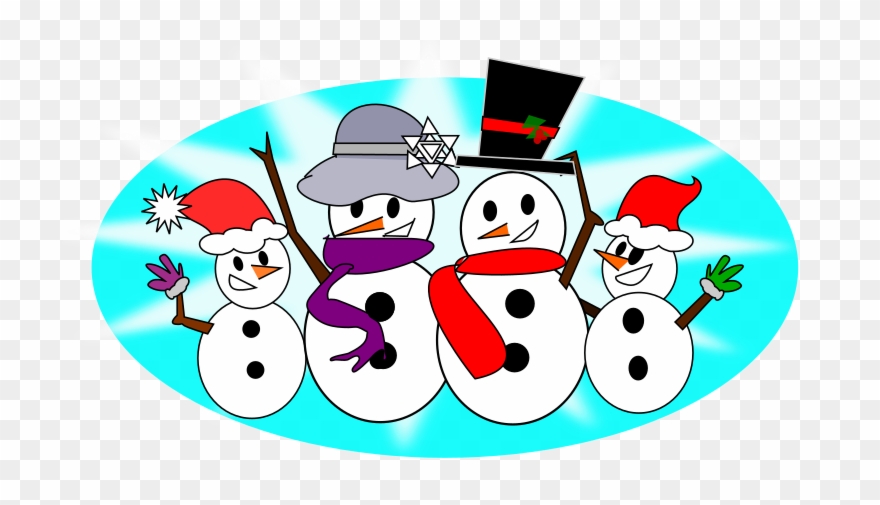 Christmas Craft Clipart - Snowman Family Clipart - Png Download
