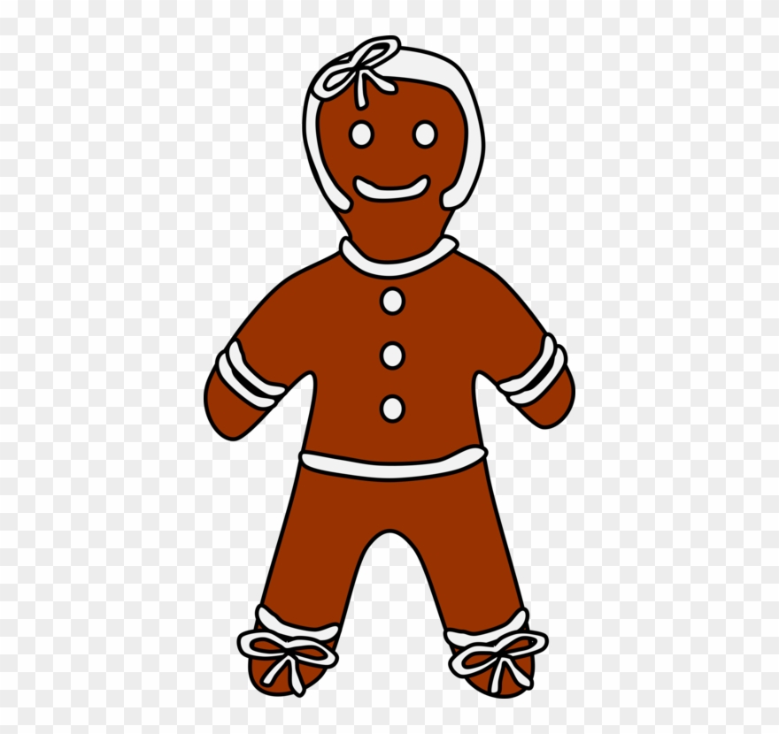 Gingerbread House The Gingerbread Man Biscuits - Gingerbread Boy Clipart - Png Download