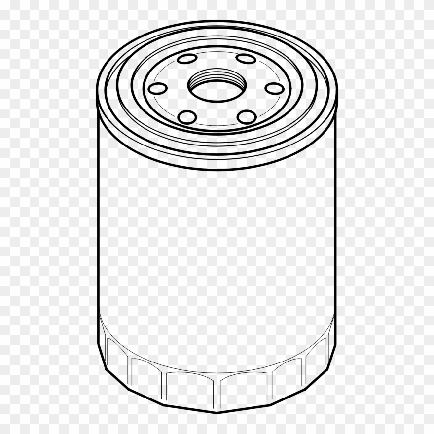 Furnace Filter Clip Art - Oil Filter Clipart - Png Download