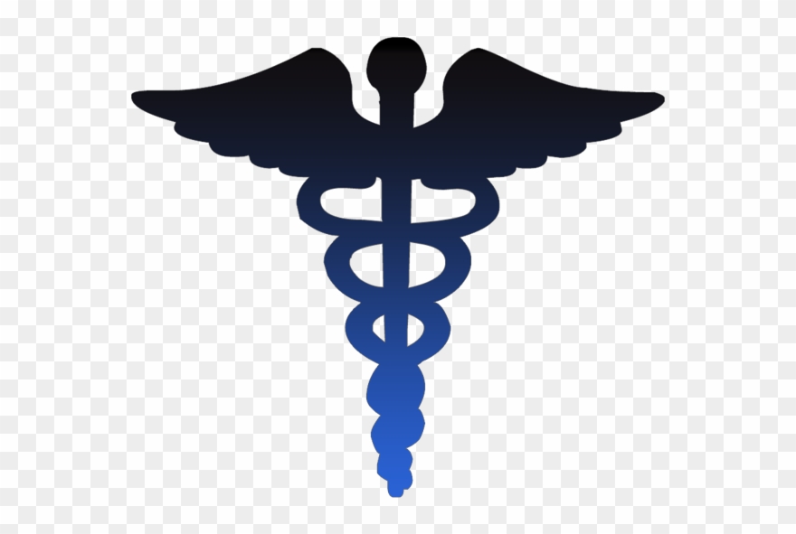 Caduceus Medical Symbol Blue Clipart Image - Nurse Rn Throw Blanket - Png Download