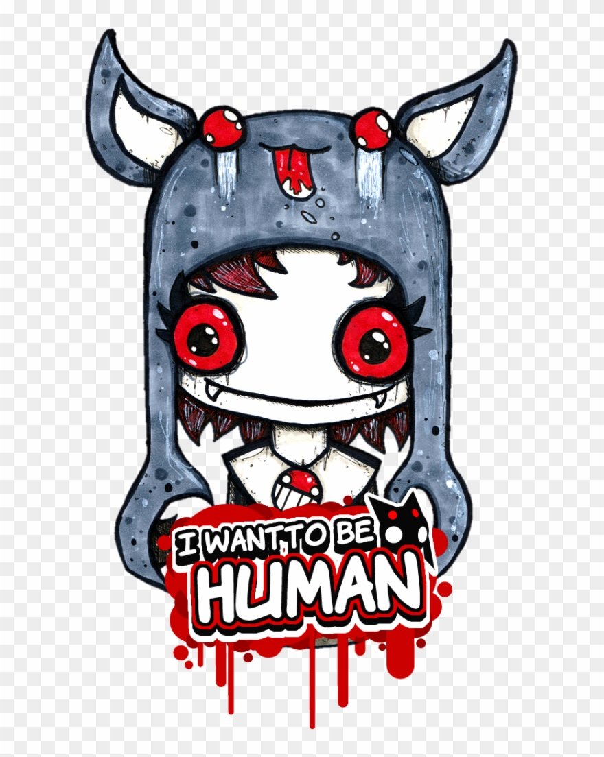 I Want To Be Human - Cartoon Clipart