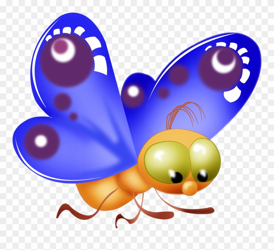 Butterfly Images Butterfly Clip Art, Cartoon Butterfly, - Butterfly Cartoon Image Transparent Background - Png Download