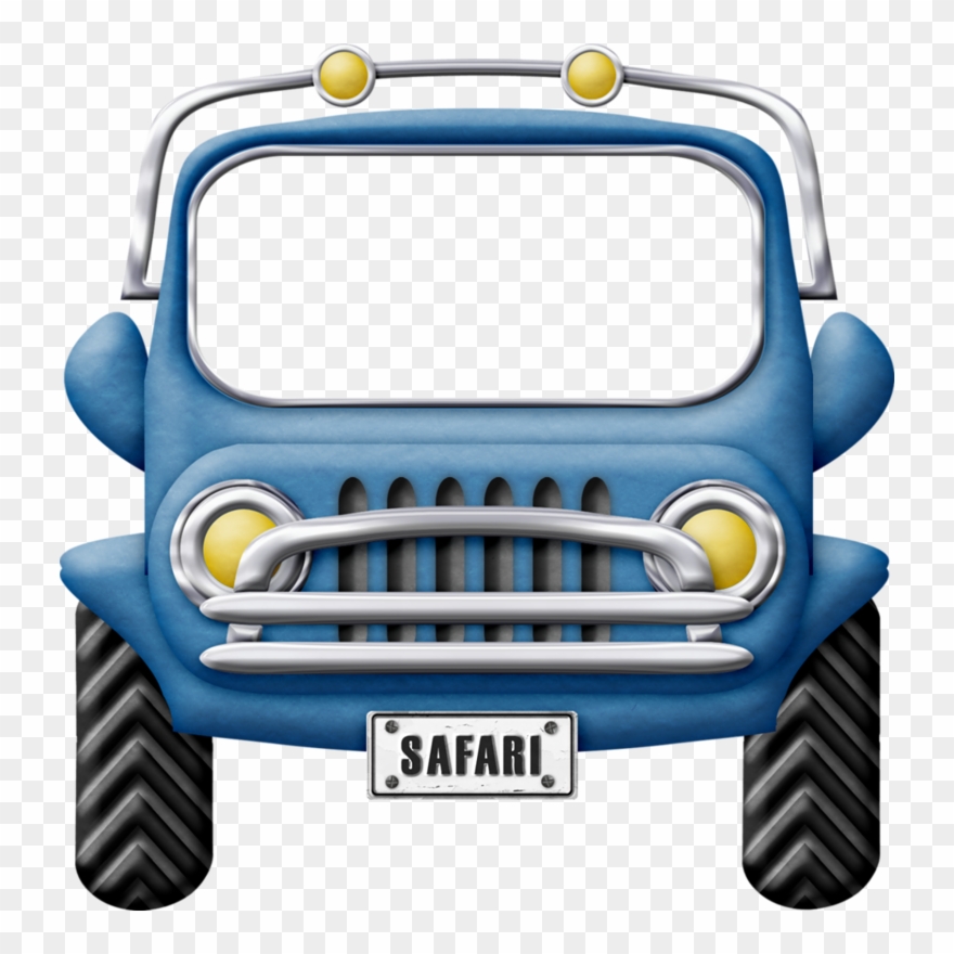 Safari‿✿⁀°•○ Zoo Clipart - Jungle Safari Jeep Clipart - Png Download