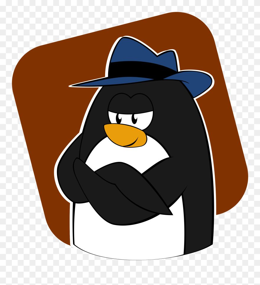 Tux Fedora Clipart