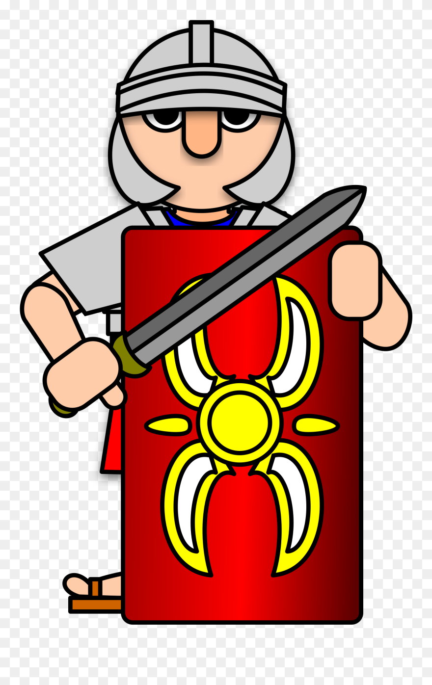Jpg Transparent Ancient Rome Roman Army Soldier Roman - Roman Soldier Clipart - Png Download