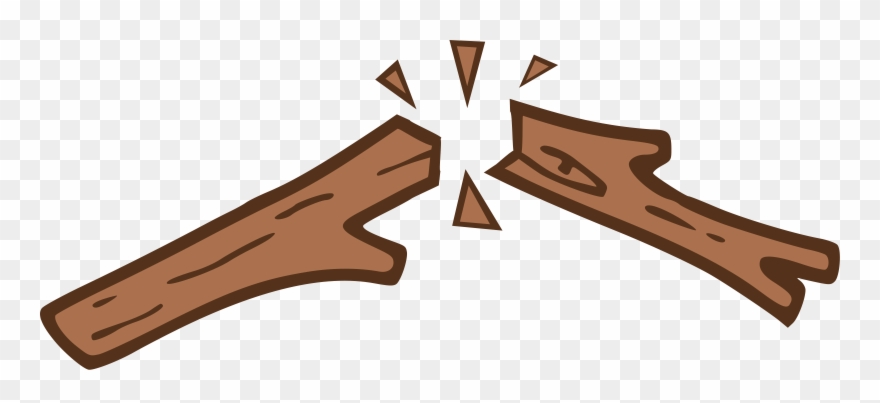 Clipart Mirror - Broken Stick Clipart - Png Download