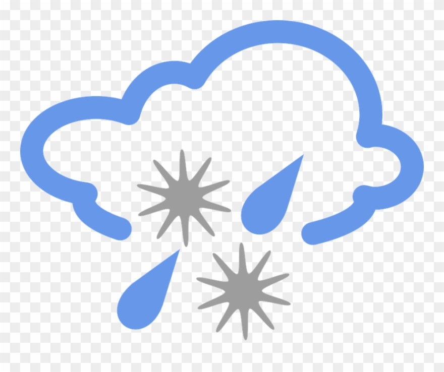 Gloomy Clipart Fog Weather - Weather Icons Snow Animated - Png Download