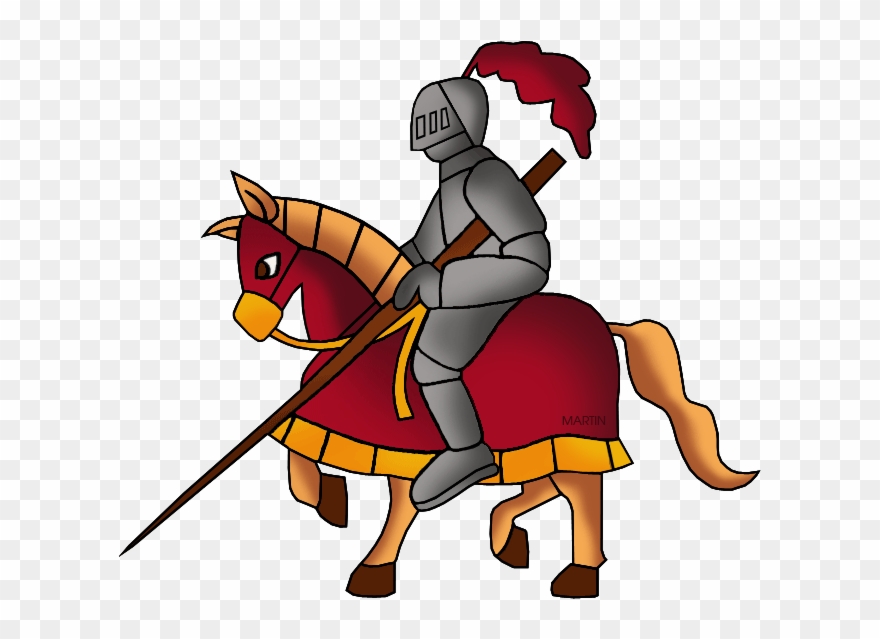 Jousting - Primary Characteristics Of Feudalism Clipart