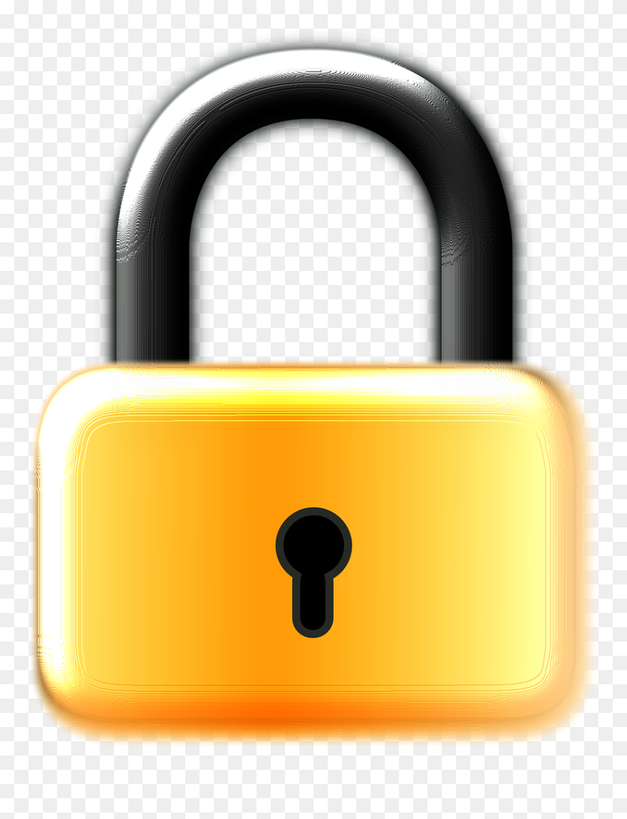 Free Door With Lock And Key Clipart - Clipart قفل - Png Download