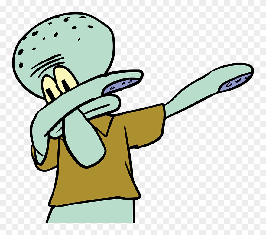Collection Of Free - Squidward Dab Png Clipart