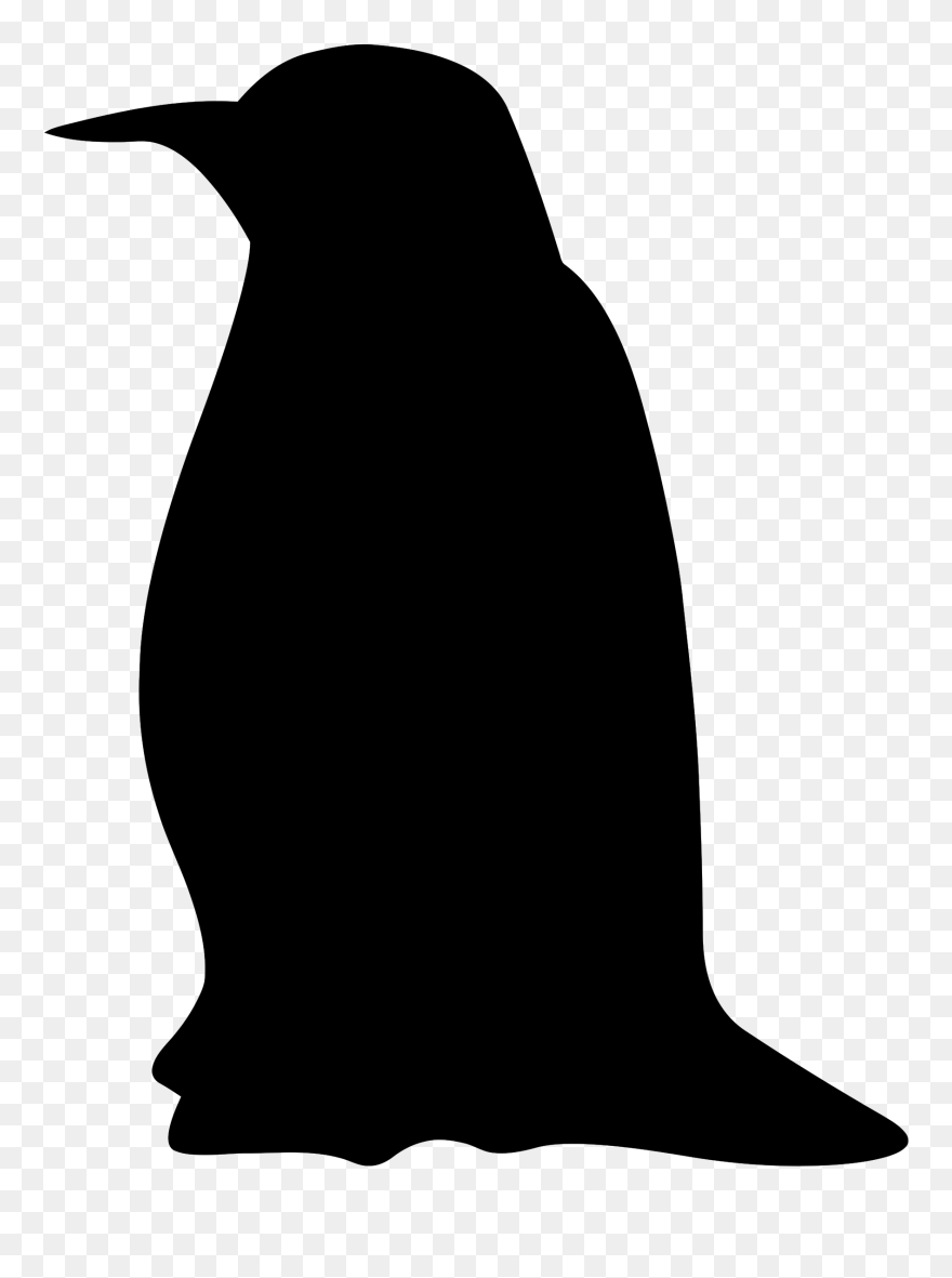 Clip Art Details - Silhouette Of A Penguin - Png Download