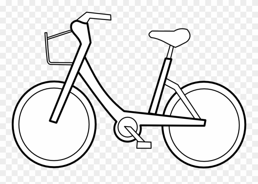 Bicyclette Bicycle Black White Line Art Scalable Vector - Nissan Drive Belt Tensioner Assembly. Idler Pulley. Clipart