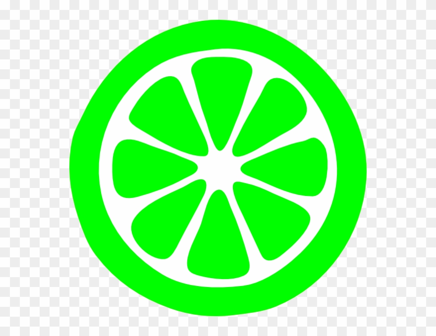 Lemon Slice Clip Art At Clker - Sliced Lemon Clipart Black And White - Png Download