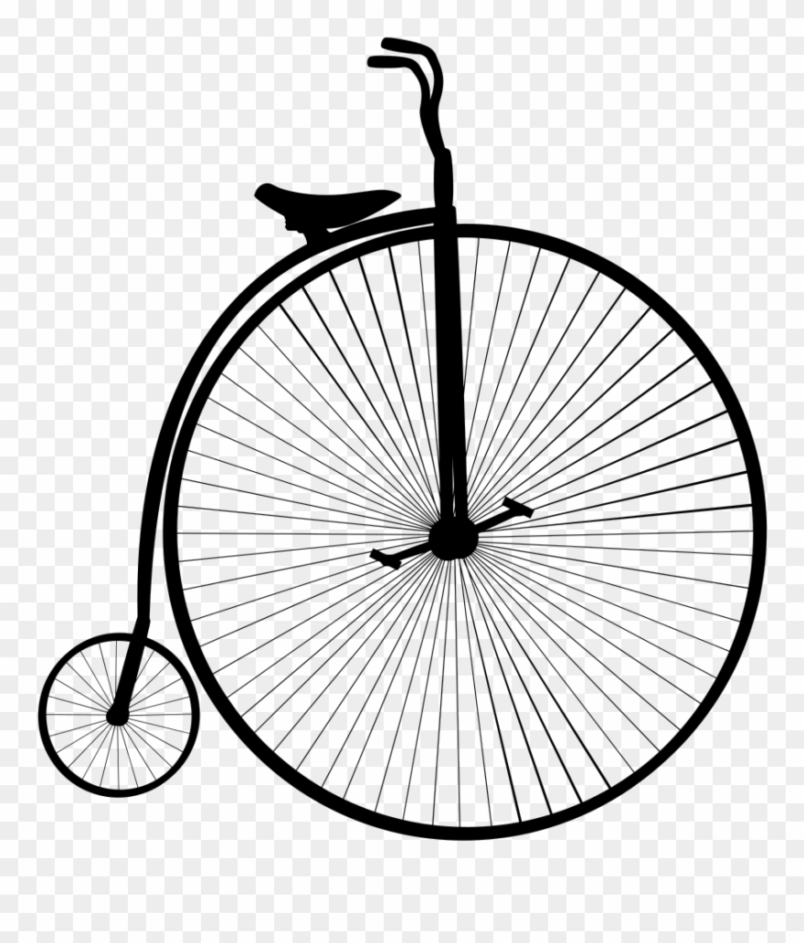 Onlinelabels Clip Art - Penny Farthing - Png Download