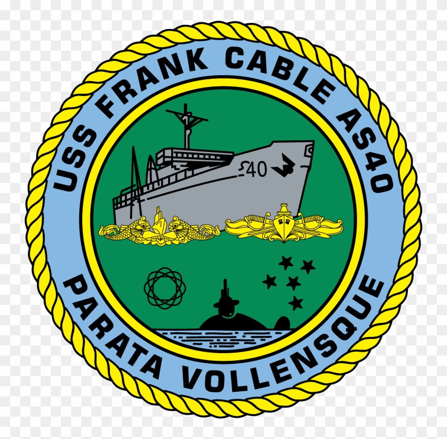 Uss Frank Cable As40 Parata Vollensque - Uss Frank Cable Crest Clipart