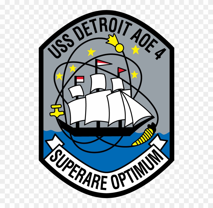 Uss Detroit Aoe - Uss Detroit (aoe-4) Clipart