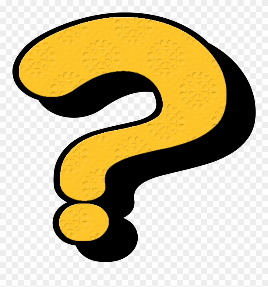 Drawing Of A Punctuation Question Mark - Signo De Interrogacion Amarillo Png Clipart