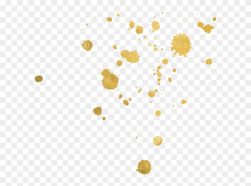 Wedding On Your Engagement - Gold Paint Splatter Transparent Clipart