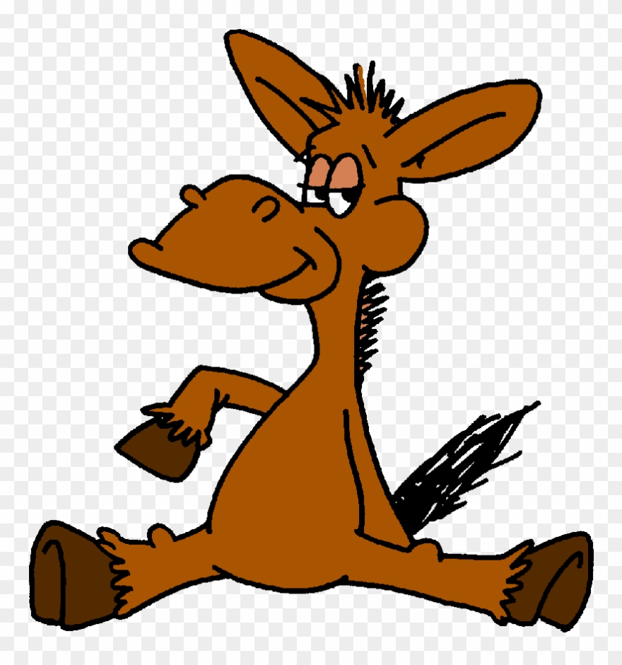 Cartoon Donkey Clip Art - Cartoon Donkeys - Png Download
