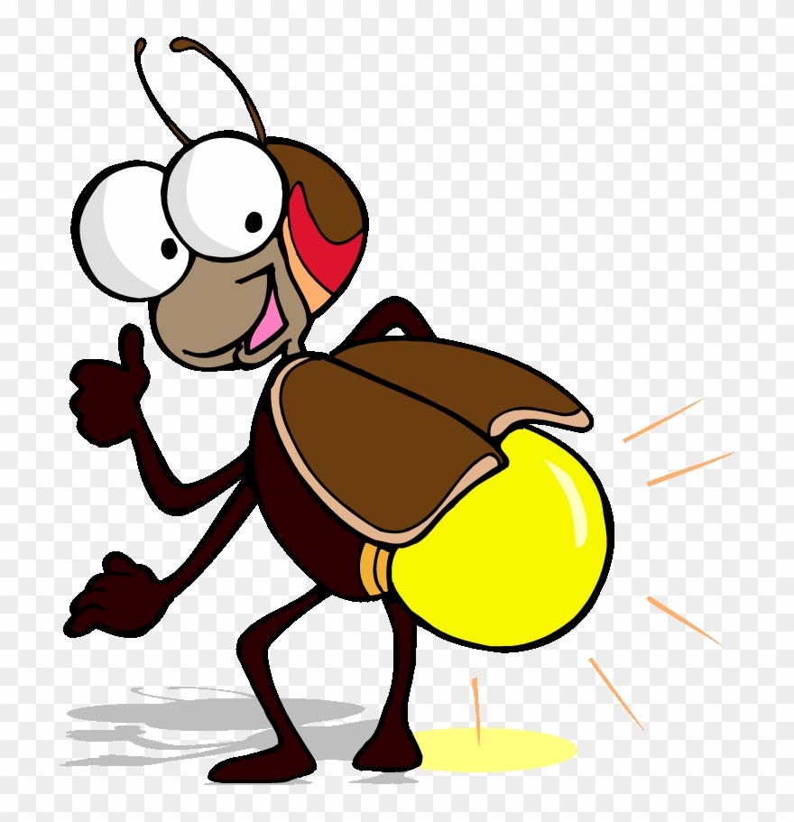 Funny Flying Bee - Lightning Bug Clipart - Png Download