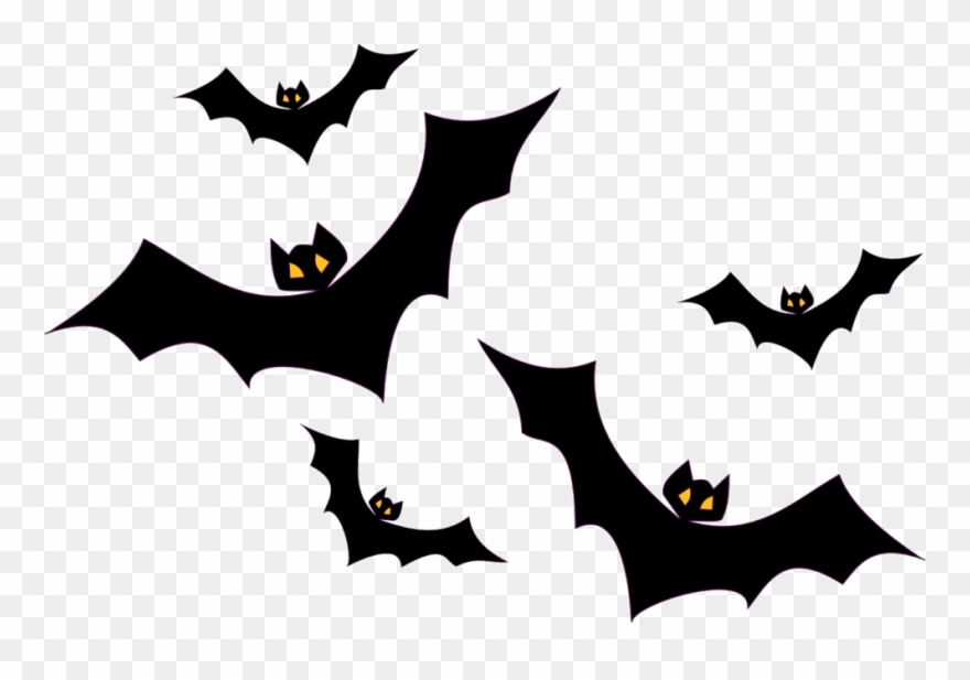 Creepy Clipart Bat - Halloween Png Transparent Png