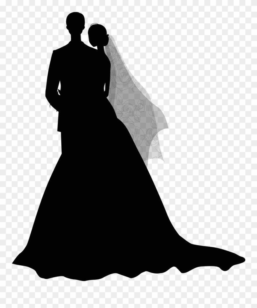 Casamento Wedding Illustration, Crepe Paper Flowers, - رسمة عروسين Clipart