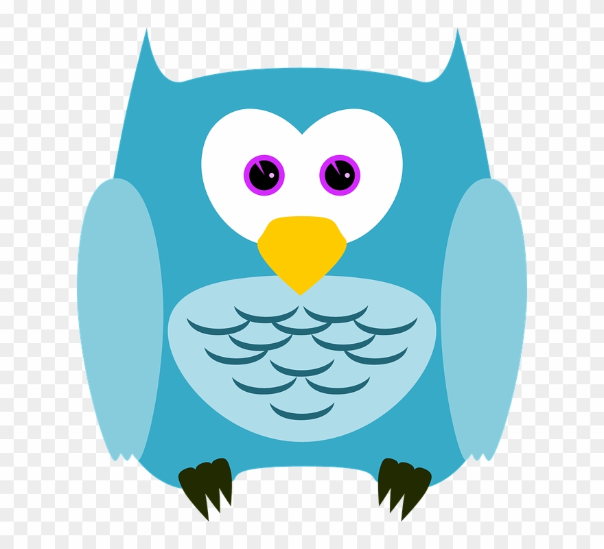 Reading Owl Cliparts 24, Buy Clip Art - Gambar Hewan Animasi Lucu - Png Download