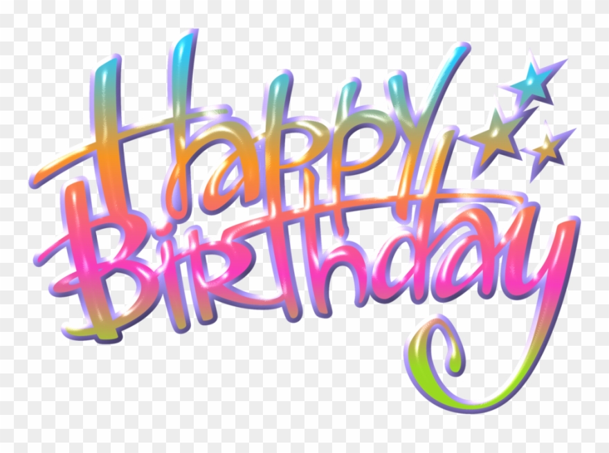 Texto Happy Birthday 04 By Creaciones Jean - Lunch Napkins Happy Birthday Clipart