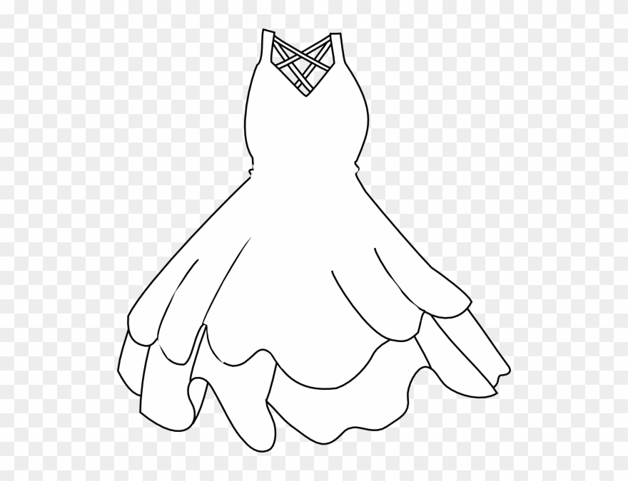 Wedding Gown Clip Art - Dress Clip Art - Png Download
