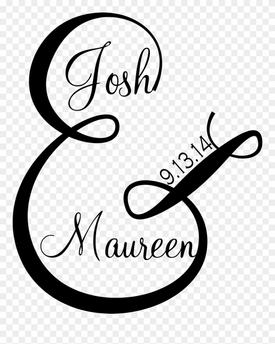 Reminding Me That This Is Our Wedding And Our Logo - Calligraphy Clipart