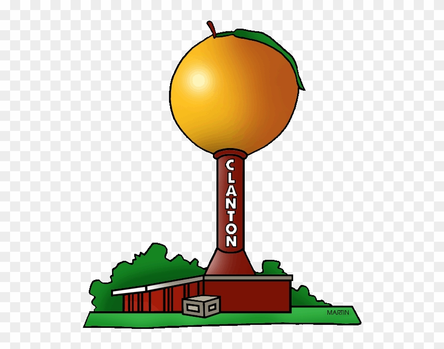 United States Clip Art By Phillip Martin, Big Peach - Png Download