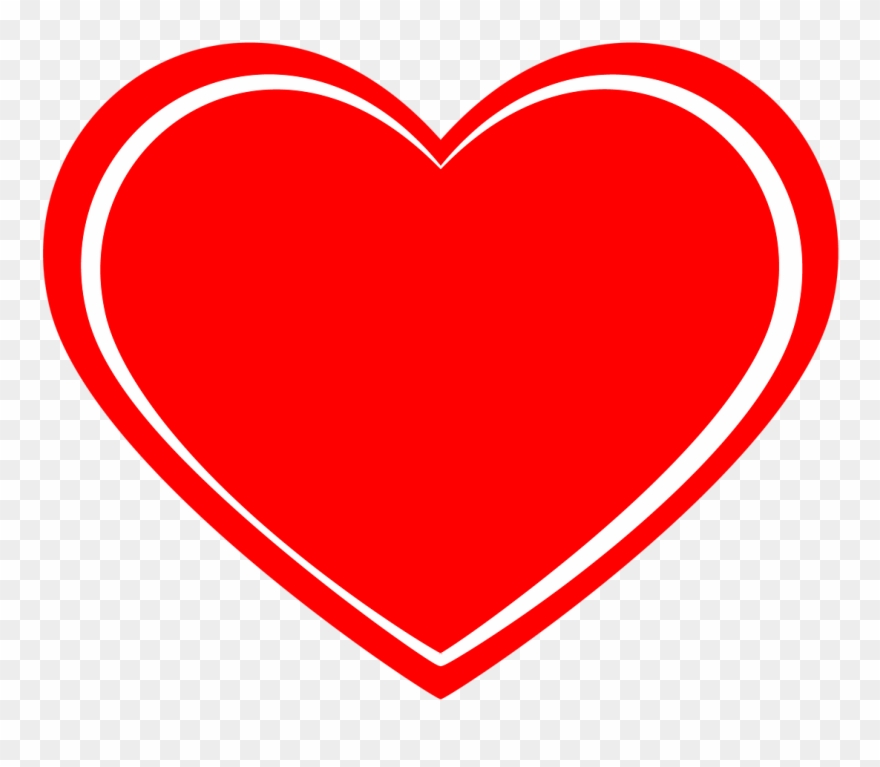 Heart Red Element - Google Map Mark Png Clipart