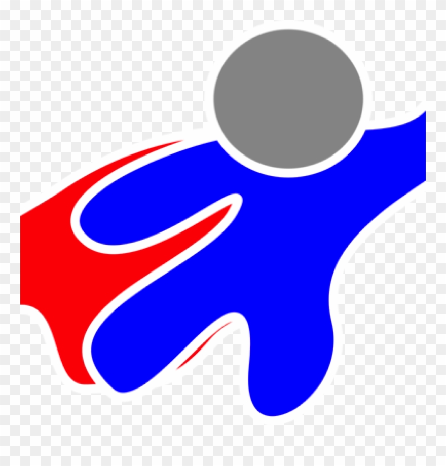 Superhero Clipart Super Hero Words Clip Art Clipart - Cartoon Superhero Shower Curtain - Png Download