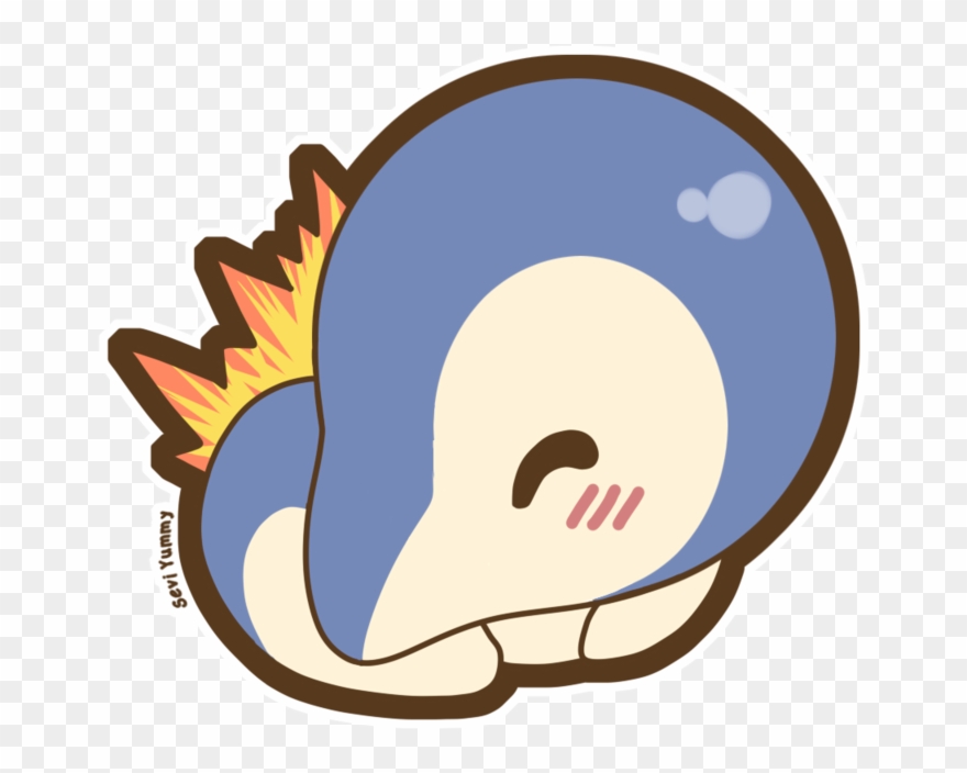 Cute Cyndaquil Clipart Cyndaquil Pokémon Clip Art - Pokemon Chibi Cyndaquil - Png Download