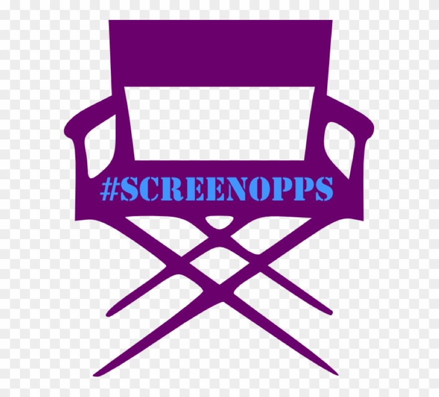 #screenopps #screenoppsjuly16 - Directors Chair Clip Art - Png Download