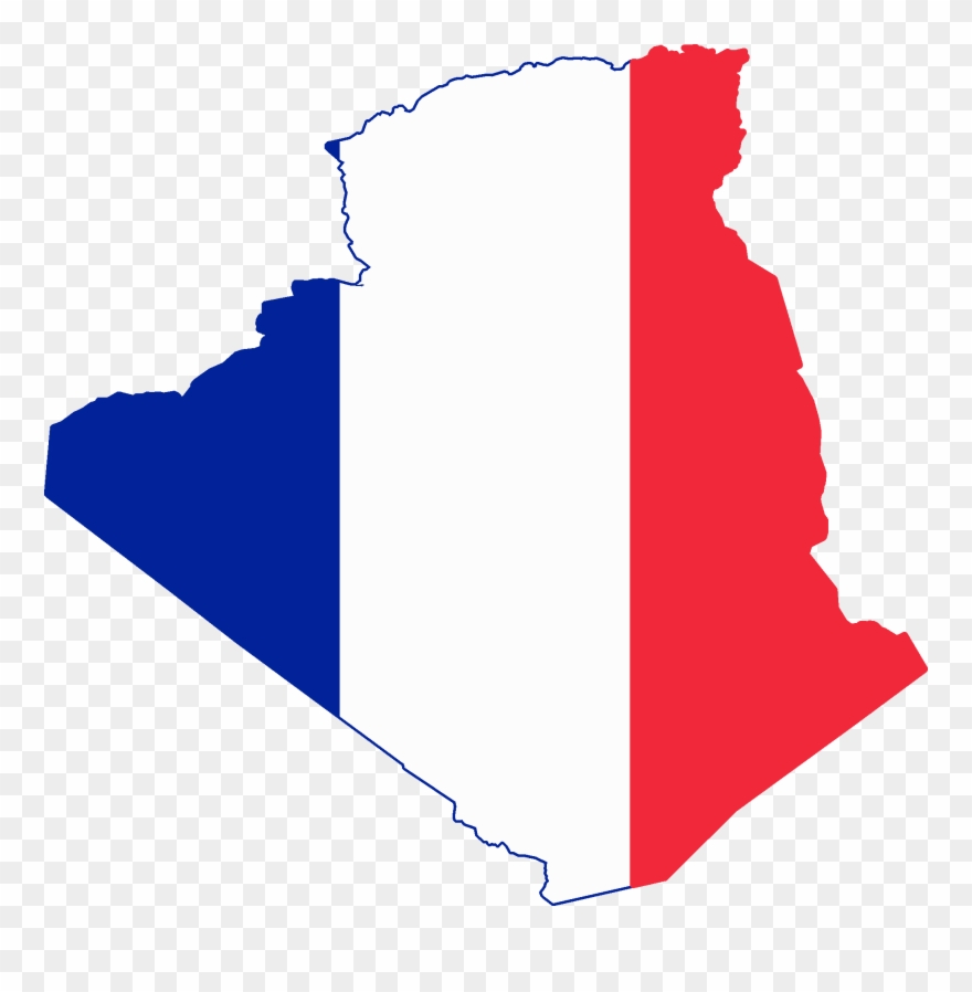 France Flag Png 10, Buy Clip Art - French Algeria Flag Map Transparent Png