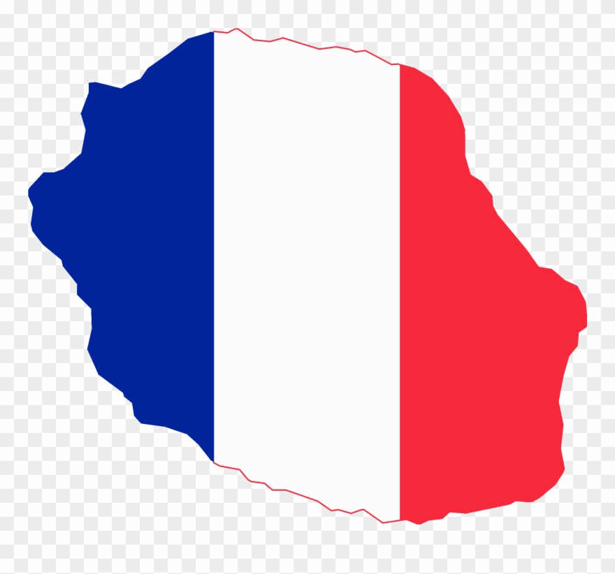 France Flag Png 16, Buy Clip Art - Reunion Flag Map Transparent Png