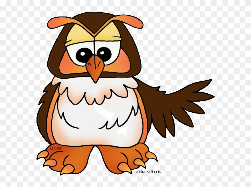 Animals Clip Art By Phillip Martin, Owl - Animals Clip Art Gif - Png Download