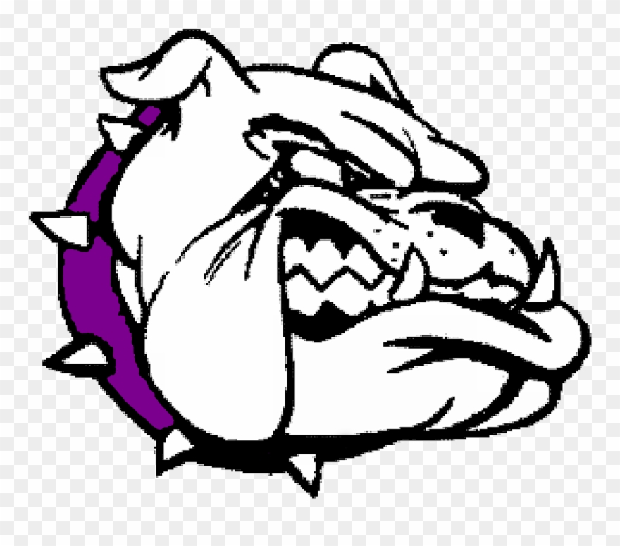 Bulldog Clipart Purple - Transparent Background Bulldog Clip Art - Png Download