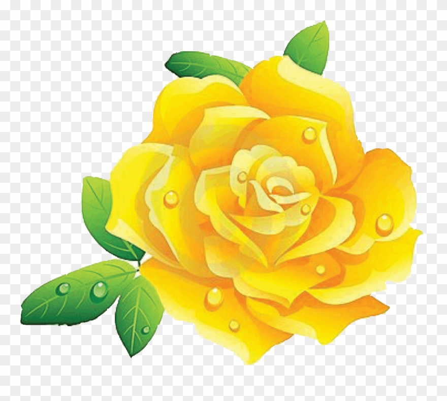 Books Belonging A History Of Black Education And Flower - Yellow Rose Flower Clip Art - Png Download