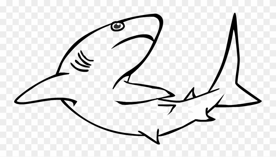 Shark Coloring Book Clipart