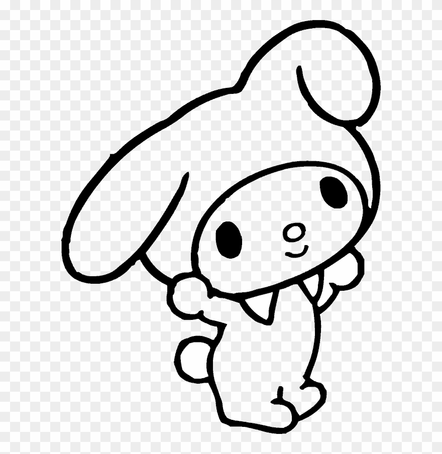 Real Madrid And Barcelona - My Melody Coloring Pages Clipart