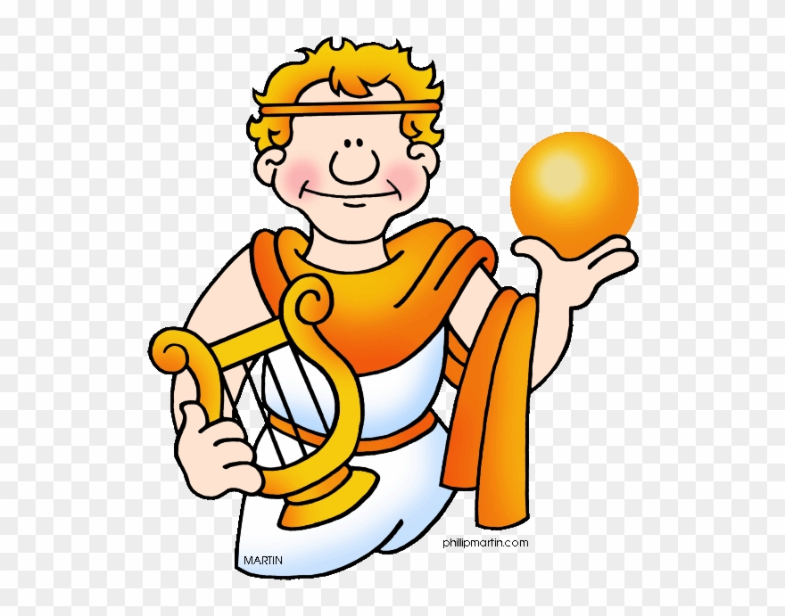 Greek Clipart Apollo God - Gods And Goddesses Clipart - Png Download