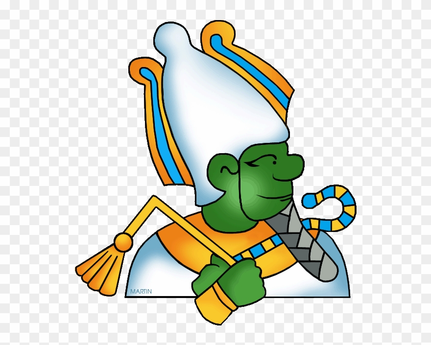 Ancient Egypt Clip Art By Phillip Martin Osiris Ancient - Gods And Goddesses Of Ancient Egypt Gif - Png Download