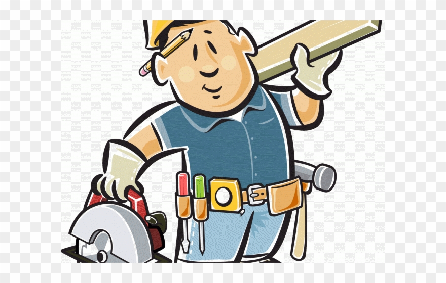 Clip Transparent Stock Lawn Pictures Free Download - Carpenter Vector - Png Download