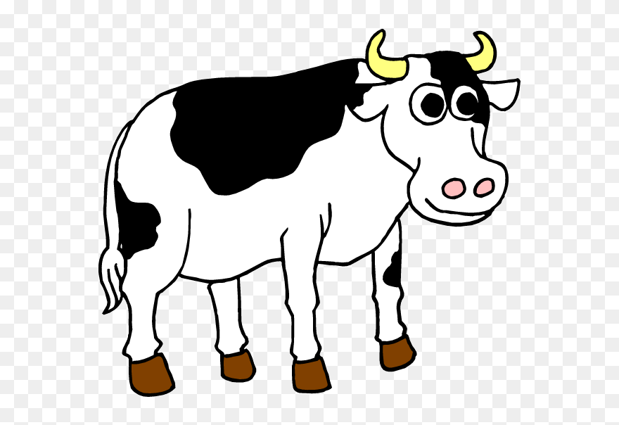 Cow Clip Art Free Cartoon Clipart Images - Cow Clipart Gif - Png Download
