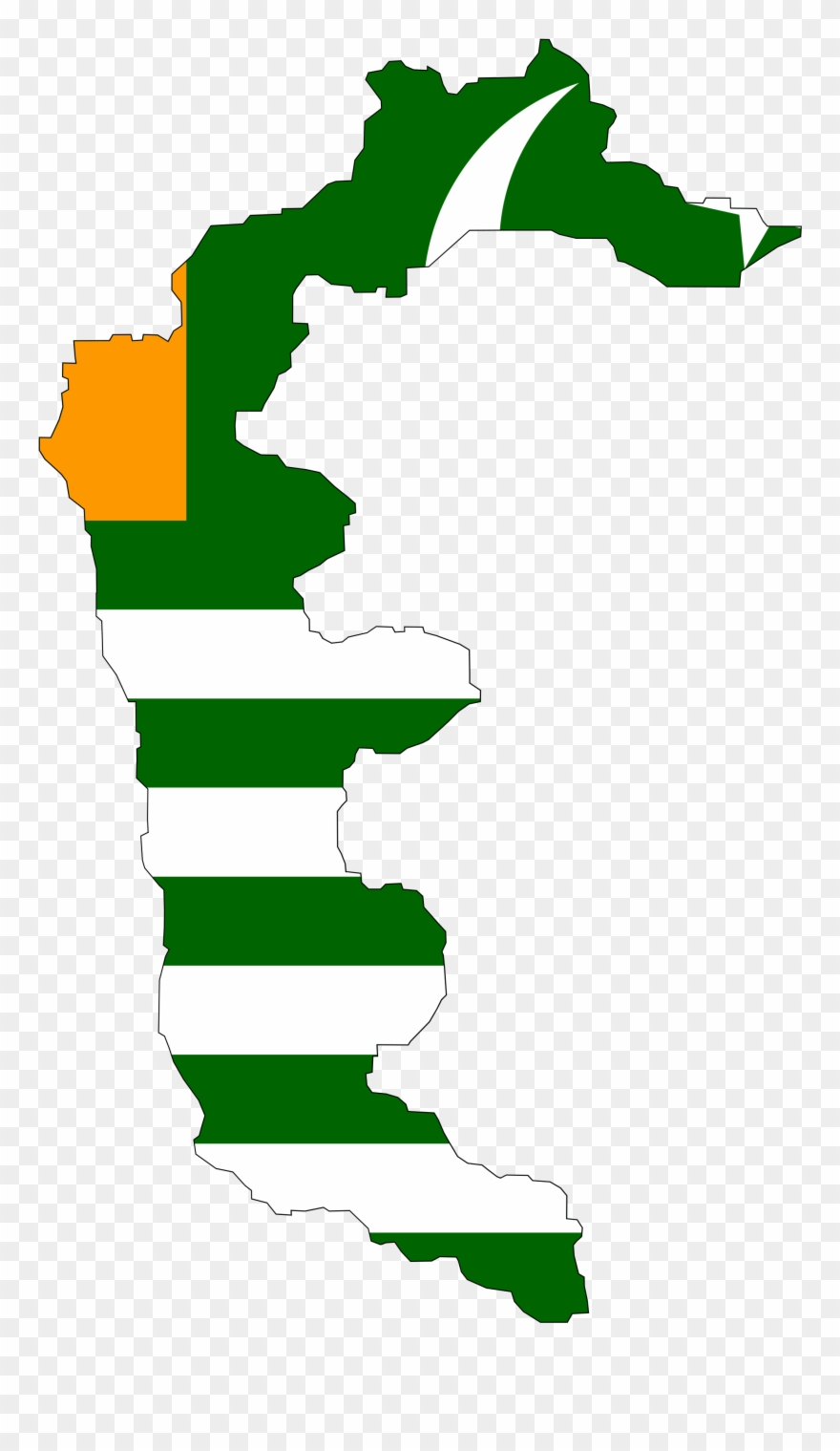 Irish Borders Cliparts 8, Buy Clip Art - Azad Kashmir Pakistan Flag - Png Download