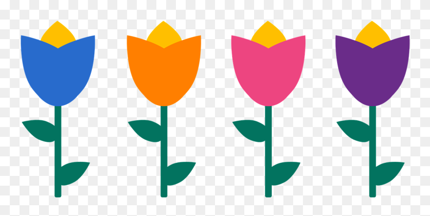 Yellow Tulip Cliparts 27, Buy Clip Art - Flores No Jardim Png Transparent Png